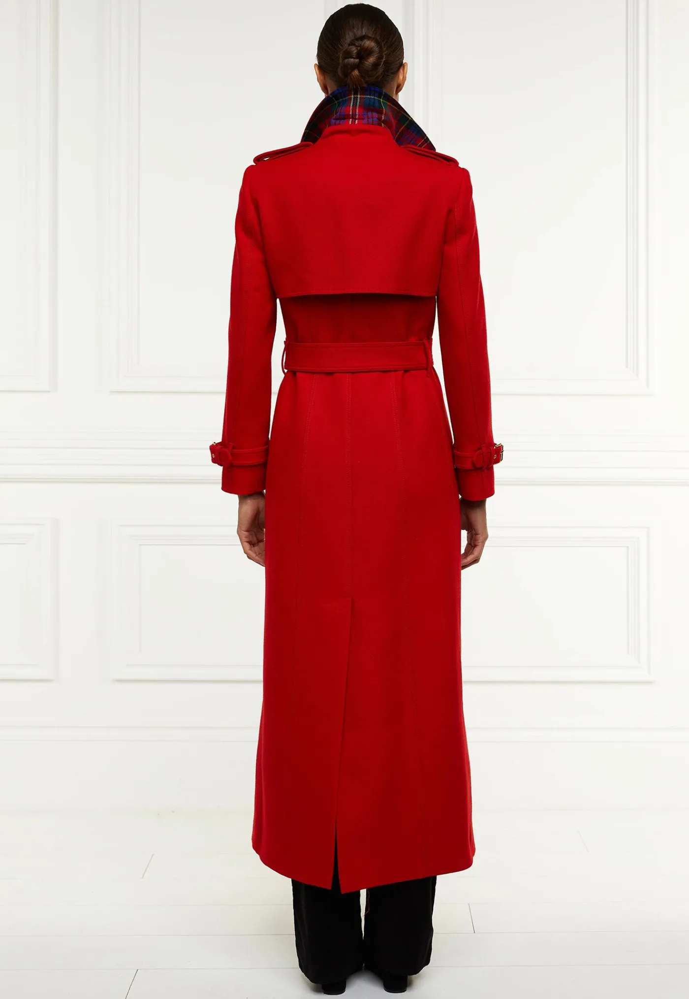 marlborough_trench_coat_f_6-3.webp Clearance Marlborough Trench Coat Full Length - Red Barathea Women Coats