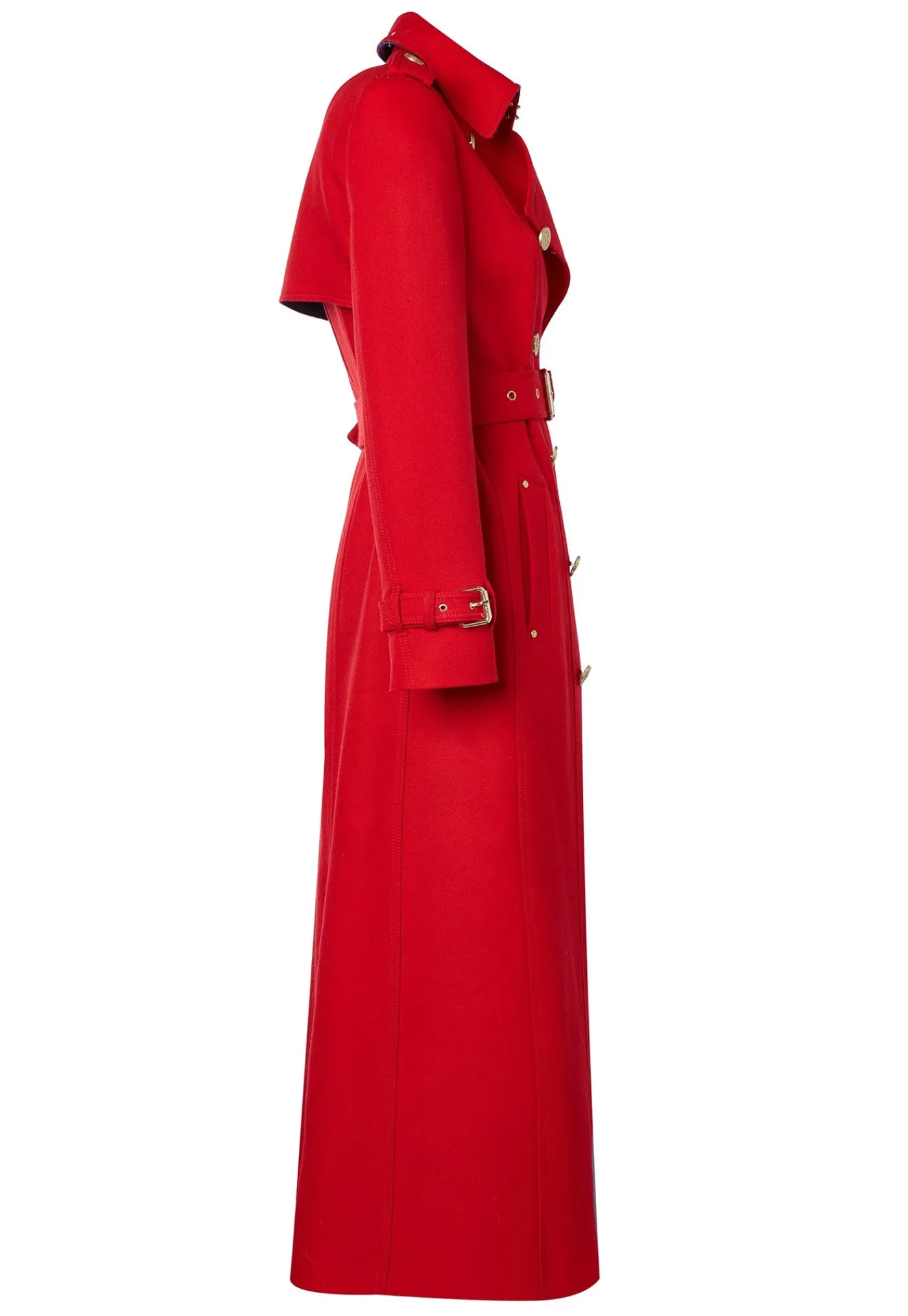 marlborough_trench_coat_f_8-2.webp Clearance Marlborough Trench Coat Full Length - Red Barathea Women Coats