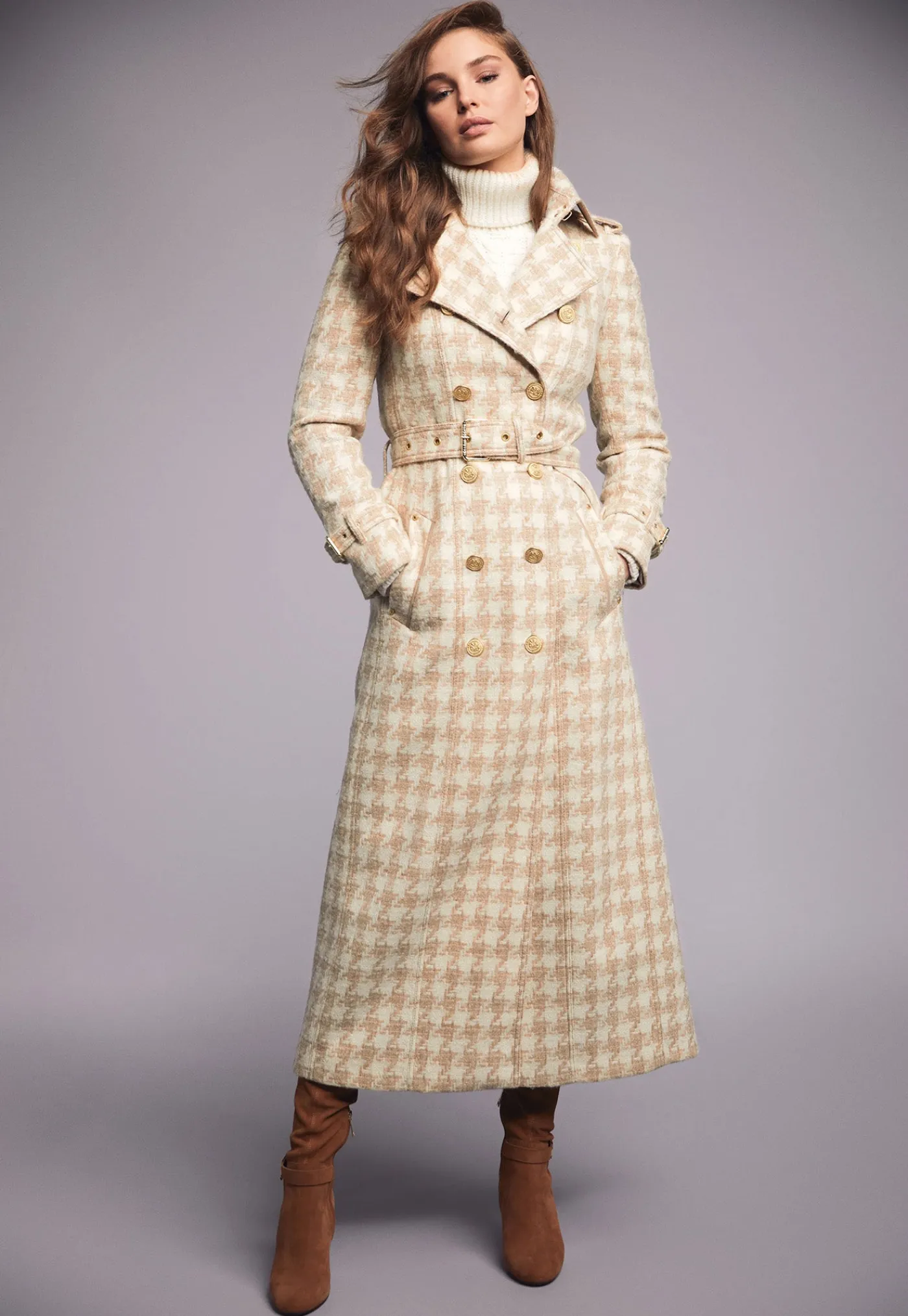 marlborough_trench_coat_f_8-3.webp Hot Marlborough Trench Coat Full Length - Camel Houndstooth Women Coats