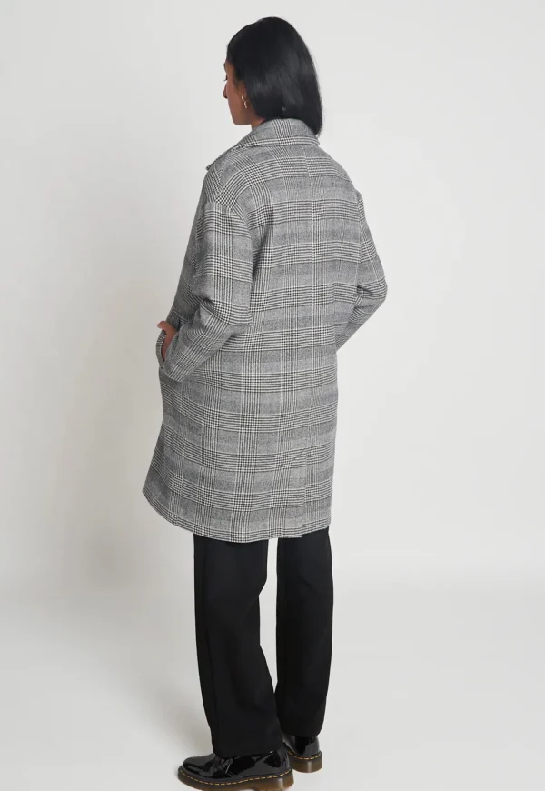 New Mars Attacks Coat - Houndstooth Check Women Coats