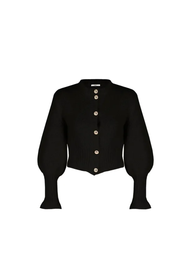 Online Matilda Cardigan - Black Women Knitwear