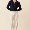 Outlet Matilda Cotton Cardigan - Navy Women Knitwear