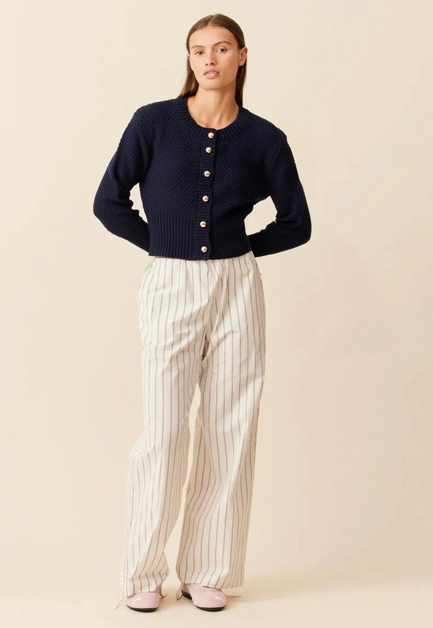 matilda_cotton_cardigan___0-2.webp Outlet Matilda Cotton Cardigan - Navy Women Knitwear