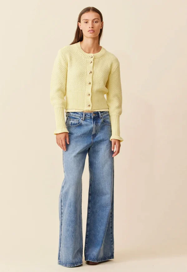 New Matilda Cotton Cardigan - Butter Women Knitwear