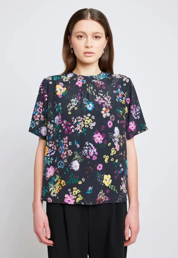 Hot Maverick Tee - Black Floral Women Tops & Tees