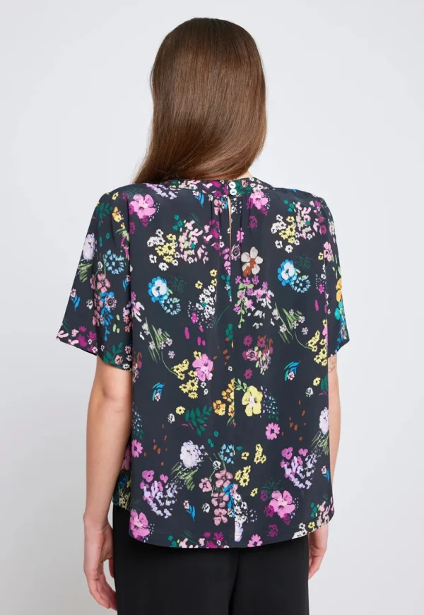 Hot Maverick Tee - Black Floral Women Tops & Tees