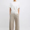 Online Mavis Tee - Stucco With Ruffle Trim Women Tops & Tees