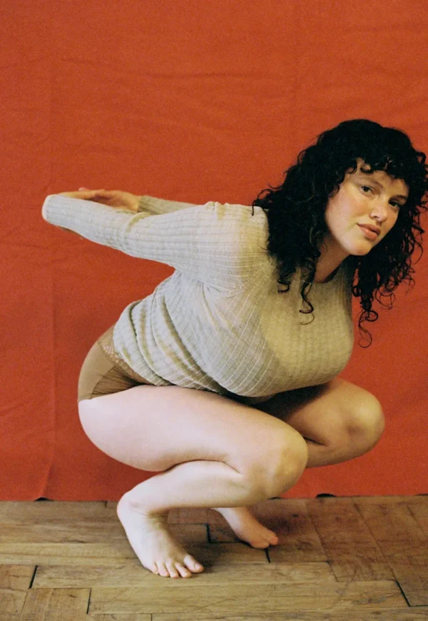 Sale Merino Tulle Crew - Oatmeal Women Tops & Tees | Knitwear