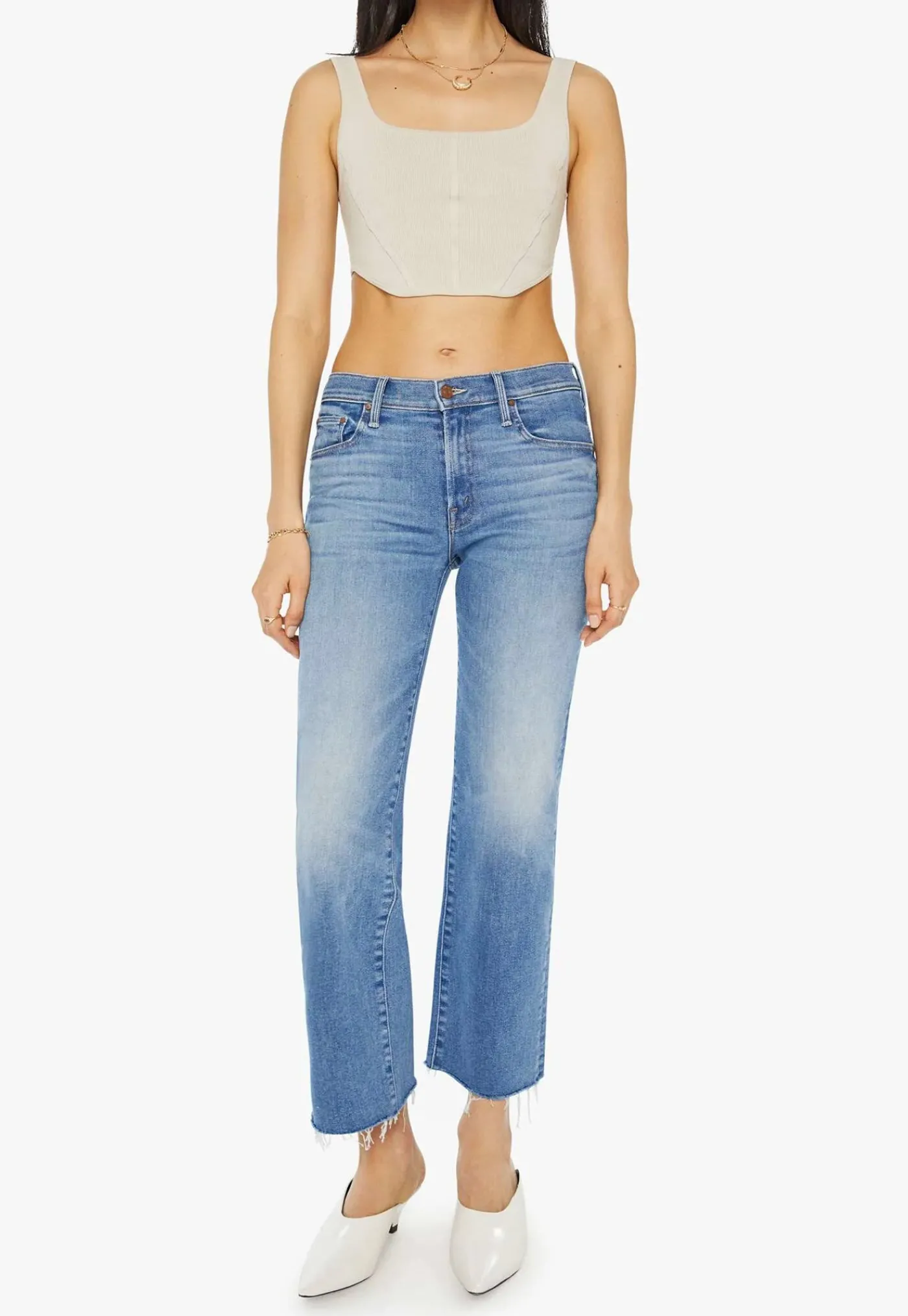 mid_rise_rambler_zip_ankl_0.webp Sale Mid Rise Rambler Zip Ankle Fray - Enjoy The Ride Women Denim