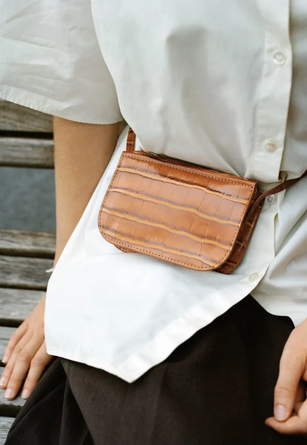 Best Mini Vi Pouch - Apricot Croc Women Bags | Bags