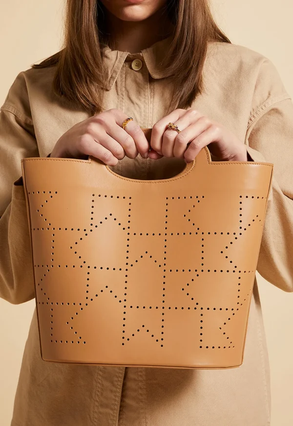 Online Monogram Basket Medium - Camel Women Bags | Bags