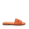 Sale Monogram Slides - Orange Croc Women Footwear | Slides & Sandals