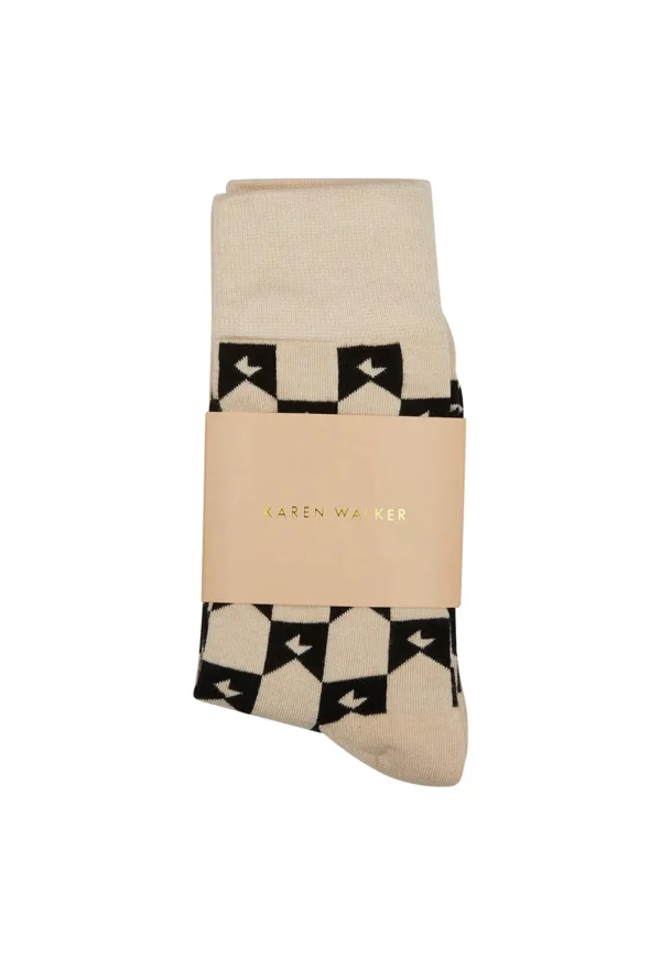 Discount Monogram Socks 2 Pack - Sand Black/Sand Brown Women Socks | Socks