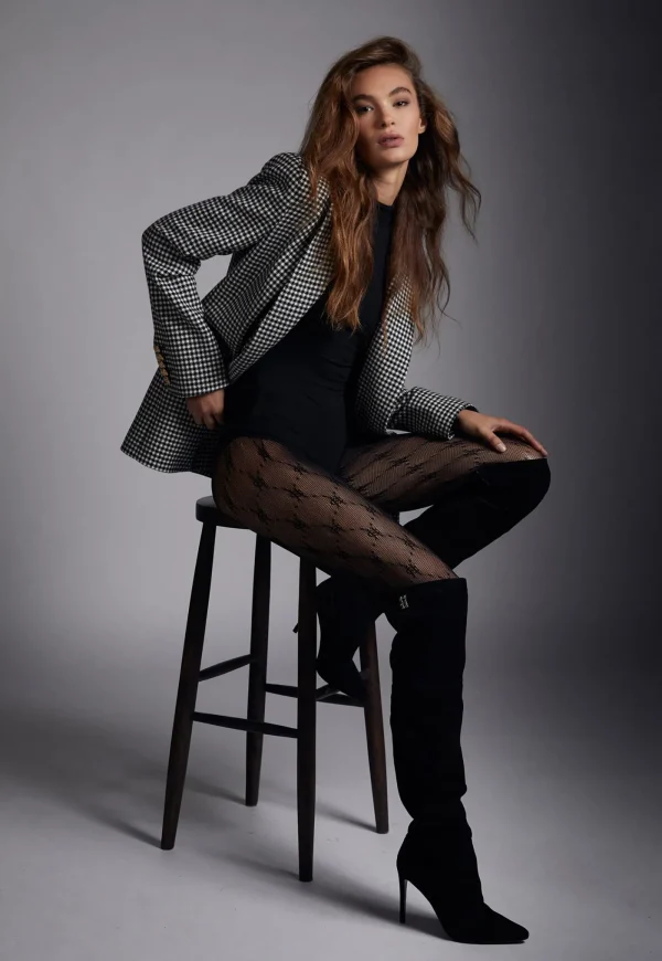 Online Monogram Tights - Black Women Pants