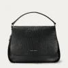 Fashion Mr Caiman - Gunmetal Black Bulle Women Bags | Bags