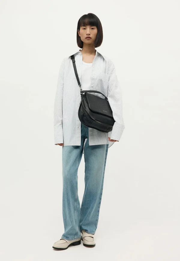 Fashion Mr Caiman - Gunmetal Black Bulle Women Bags | Bags