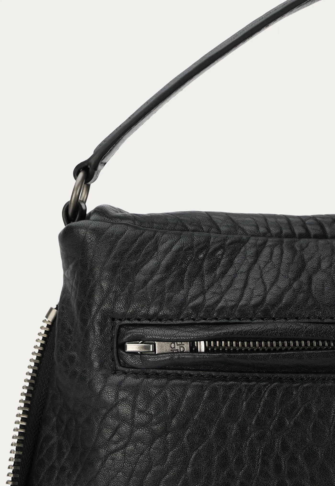 mr_caiman__gunmetal_black_4.webp Fashion Mr Caiman - Gunmetal Black Bulle Women Bags | Bags