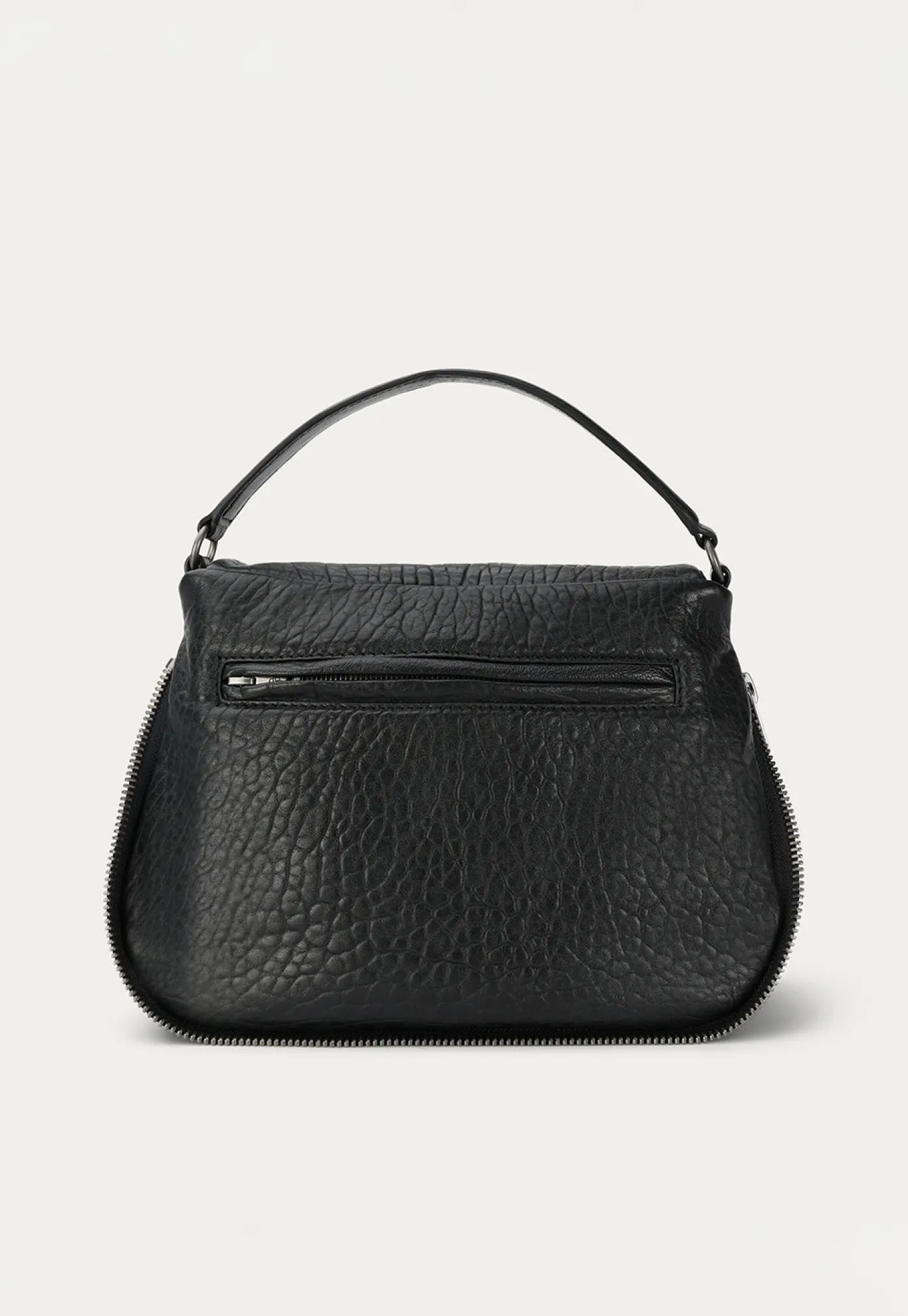 mr_caiman__gunmetal_black_6.webp Fashion Mr Caiman - Gunmetal Black Bulle Women Bags | Bags