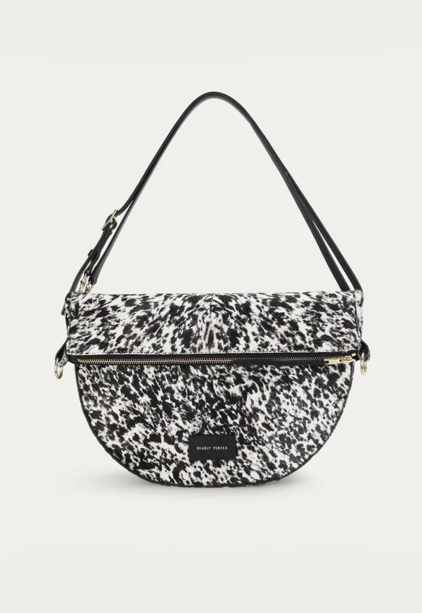 Clearance Mr Leopard - Graphite Calf Hair Women Bags | Bags