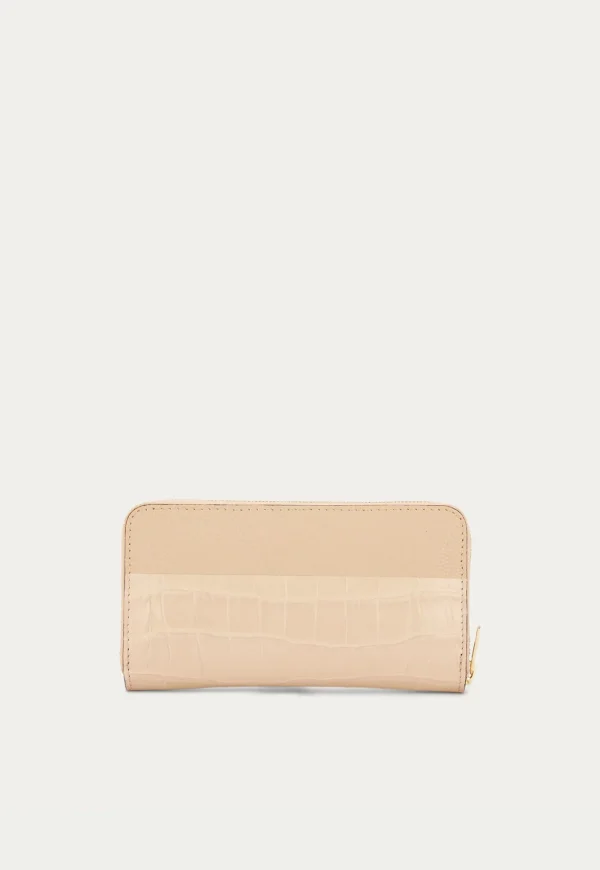 Clearance Mr Wallet Croc - Nougat Women Wallets & Card Files | Bags