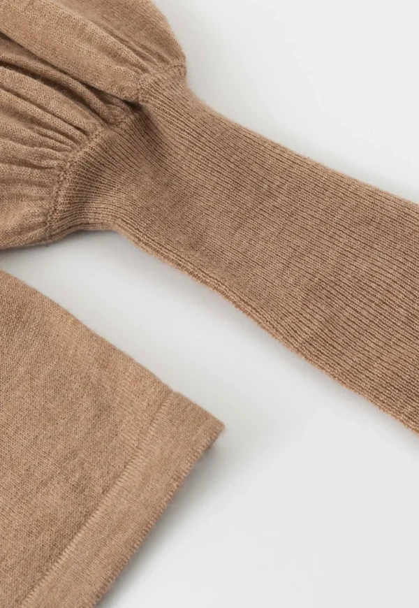 Fashion N.33 Cashmere Blend Bell Sleeve Pullover - Spice Women Knitwear