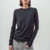 New N.314 Cashmere Blend Crew - Dark Olive Women Knitwear