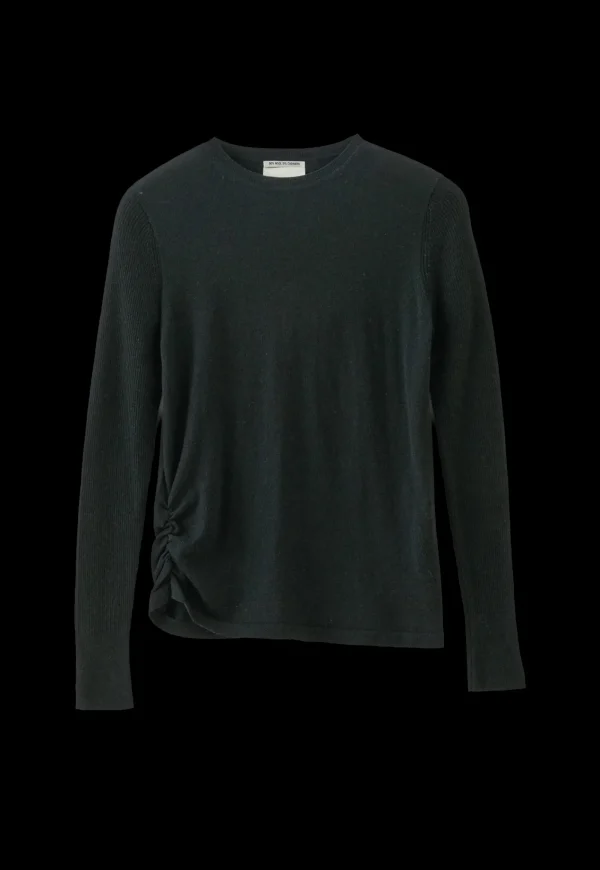 New N.314 Cashmere Blend Crew - Dark Olive Women Knitwear