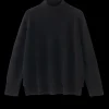 Fashion N.93 Cashmere Blend Funnel neck - Black Women Knitwear