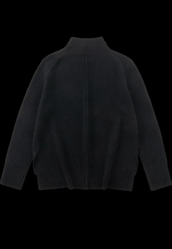 Fashion N.93 Cashmere Blend Funnel neck - Black Women Knitwear
