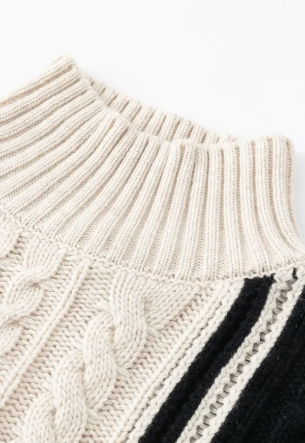 New N.324 Cashmere Blend Funnel Neck - Pearl Black Women Knitwear