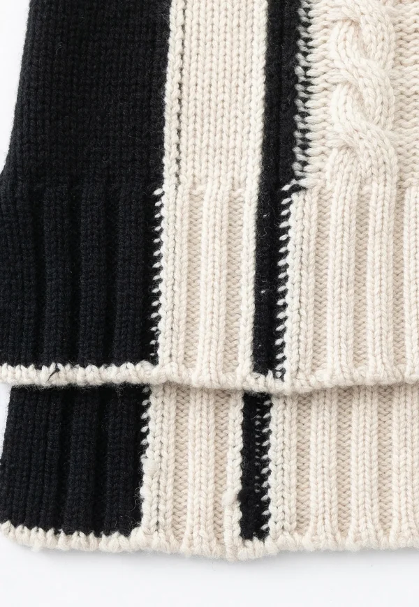 New N.324 Cashmere Blend Funnel Neck - Pearl Black Women Knitwear