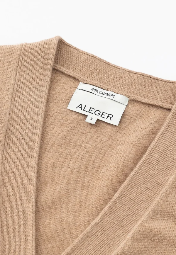 Discount N.09 Cashmere Cardigan - Tan Women Knitwear