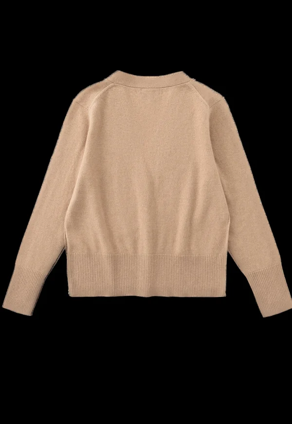 Discount N.09 Cashmere Cardigan - Tan Women Knitwear