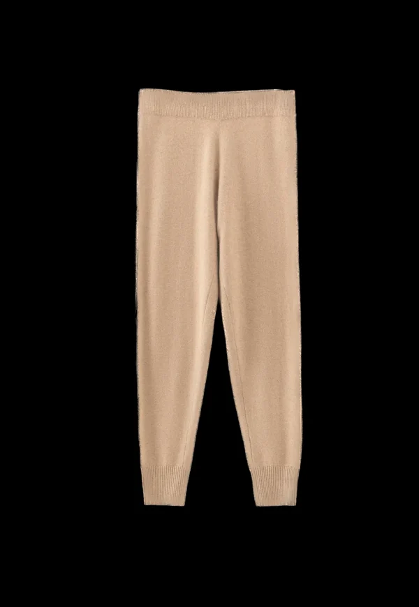Online N.46 Cashmere Classic Track Pant - Tan Women Pants | Knitwear