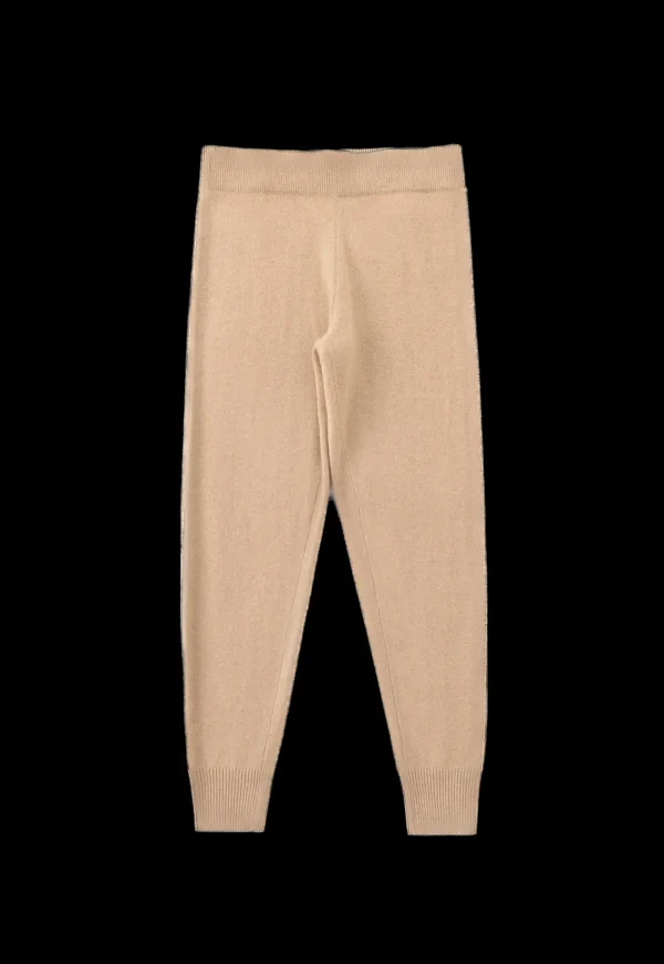 Online N.46 Cashmere Classic Track Pant - Tan Women Pants | Knitwear