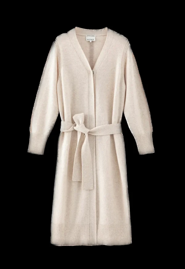 Fashion N.168 Long Cashmere Blend Cardigan - Shell Women Knitwear