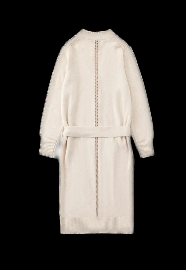 Fashion N.168 Long Cashmere Blend Cardigan - Shell Women Knitwear