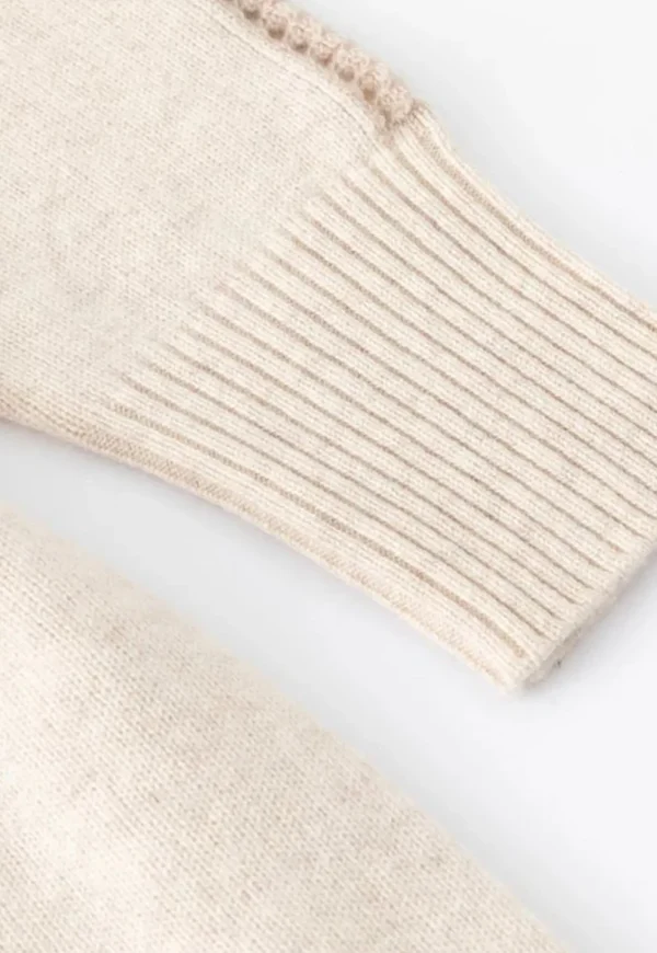 Fashion N.168 Long Cashmere Blend Cardigan - Shell Women Knitwear