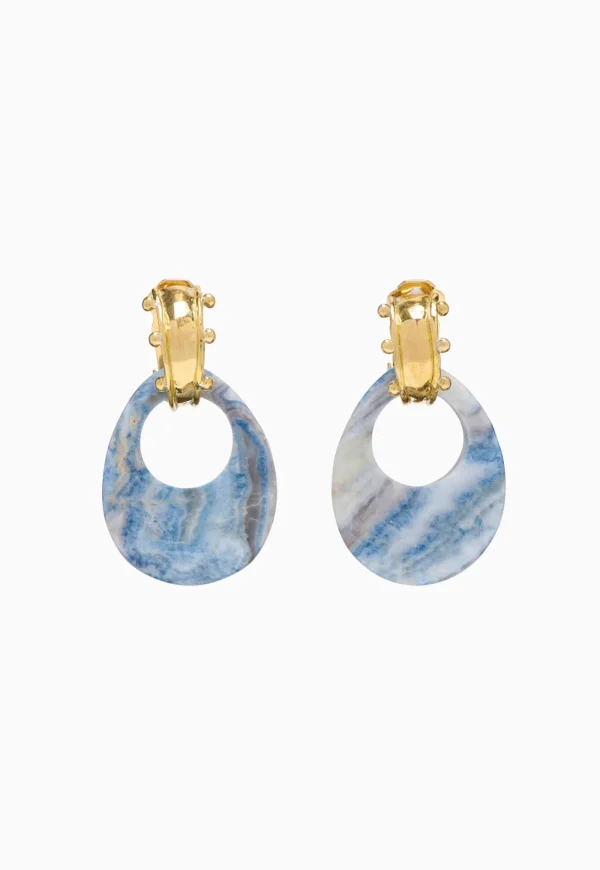 Best Nalani Geo Stone Earring - Blue Jasper Women Jewellery | Jewellery