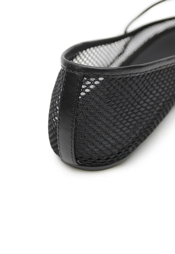 Fashion Net Ballet Flat - Black Women Footwear | Flats