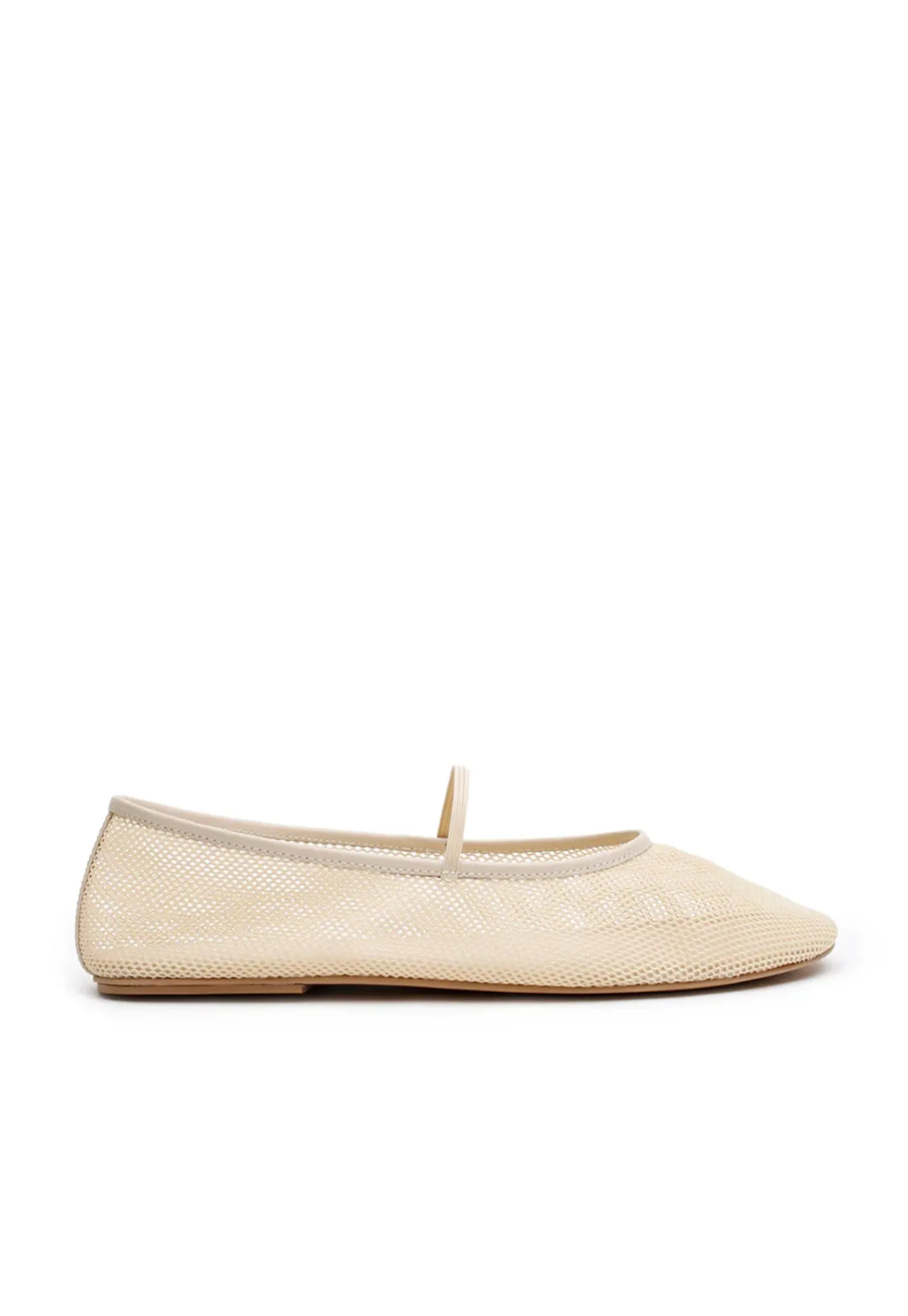 net_ballet_flat__cream_0.webp Sale Net Ballet Flat - Cream Women Footwear | Flats