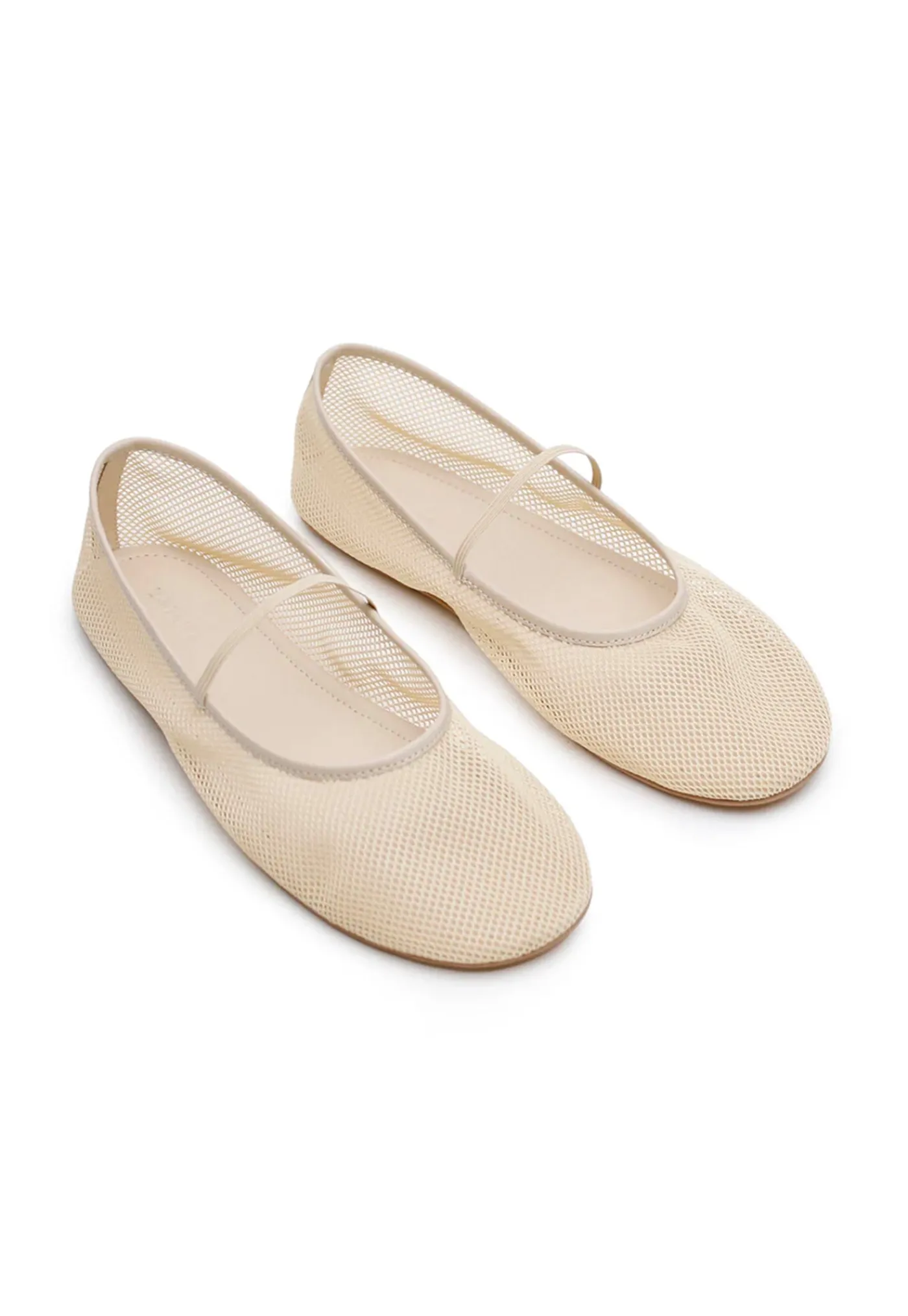 net_ballet_flat__cream_3.webp Sale Net Ballet Flat - Cream Women Footwear | Flats