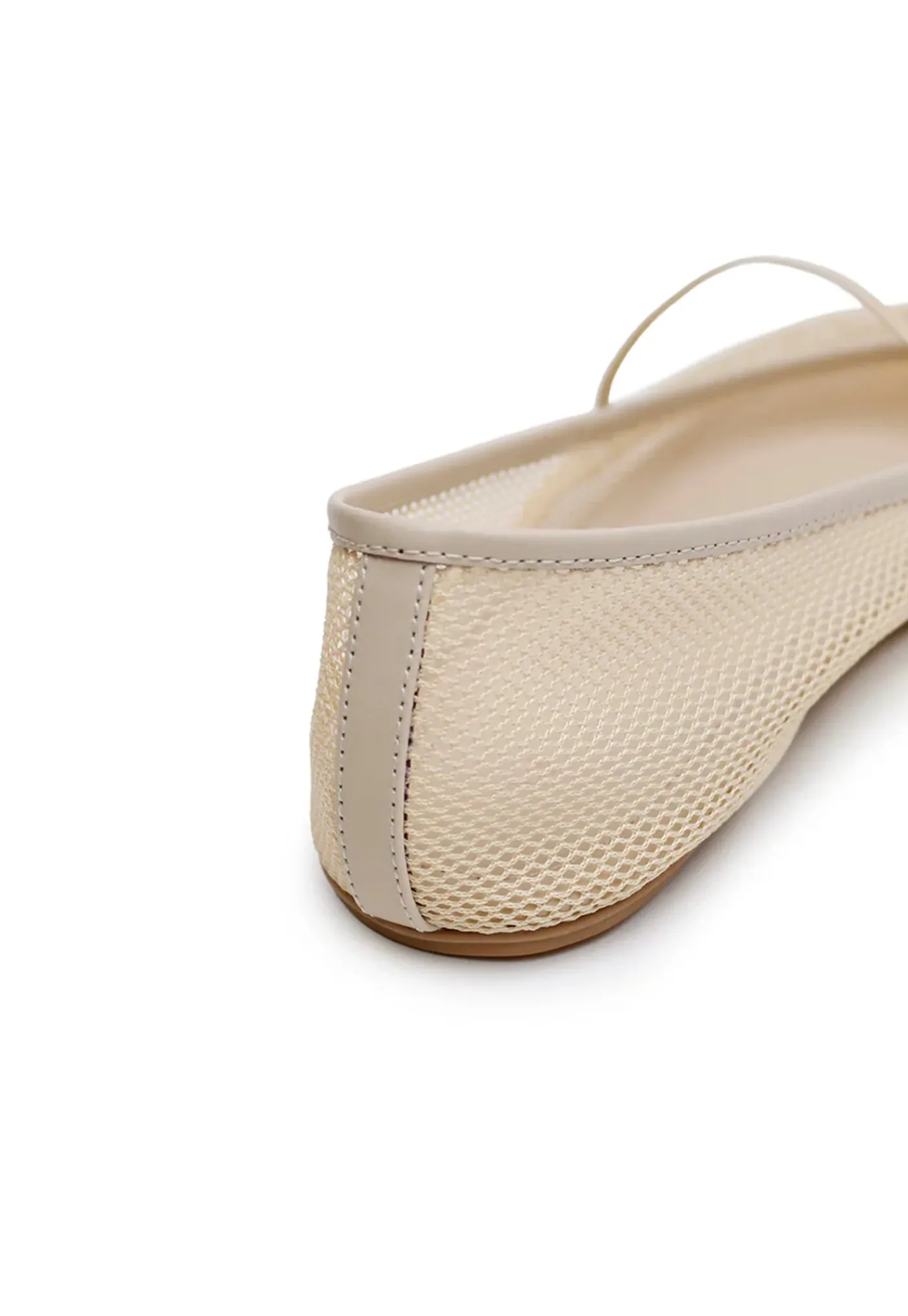 net_ballet_flat__cream_4.webp Sale Net Ballet Flat - Cream Women Footwear | Flats