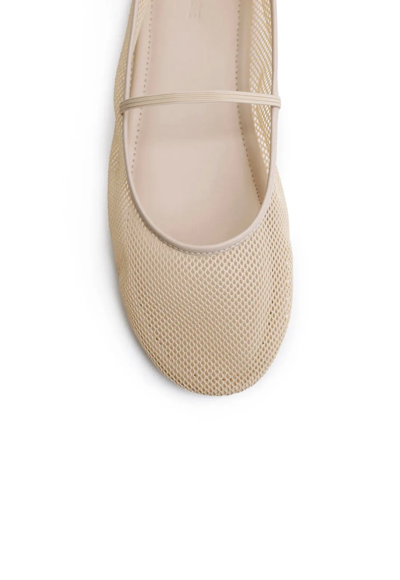 net_ballet_flat__cream_5.webp Sale Net Ballet Flat - Cream Women Footwear | Flats