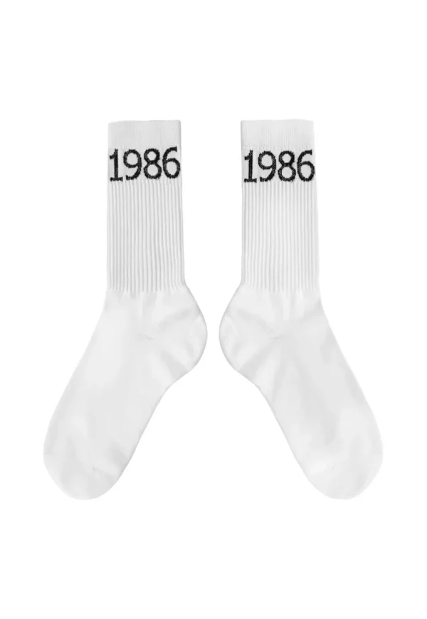 Discount New 1986 Socks - White/Black Women Socks | Socks