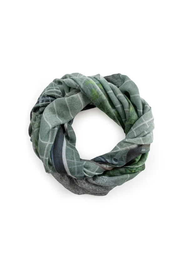 Outlet Nippori Wheels - Skinny Wool Scarf Women Scarves | Scarves