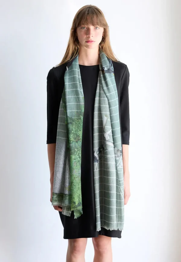 Outlet Nippori Wheels - Skinny Wool Scarf Women Scarves | Scarves