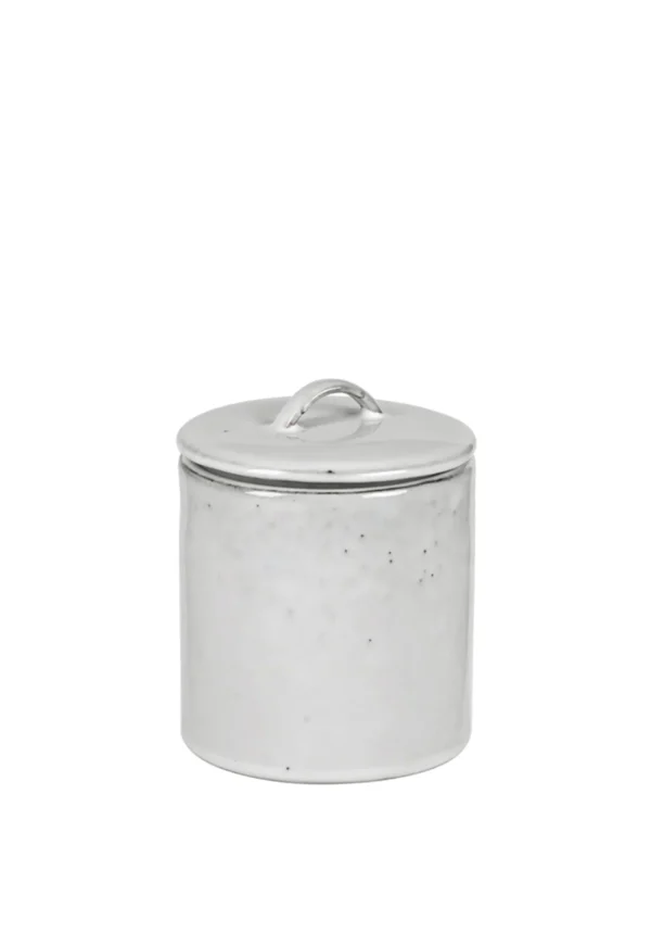 Outlet Nordic Sand Jar with Lid Ceramics