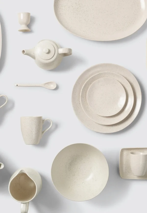 Outlet Nordic Vanilla Salad Bowl Ceramics