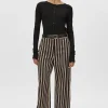 Hot Novella Pant - Black/Bronze Stripe Women Pants